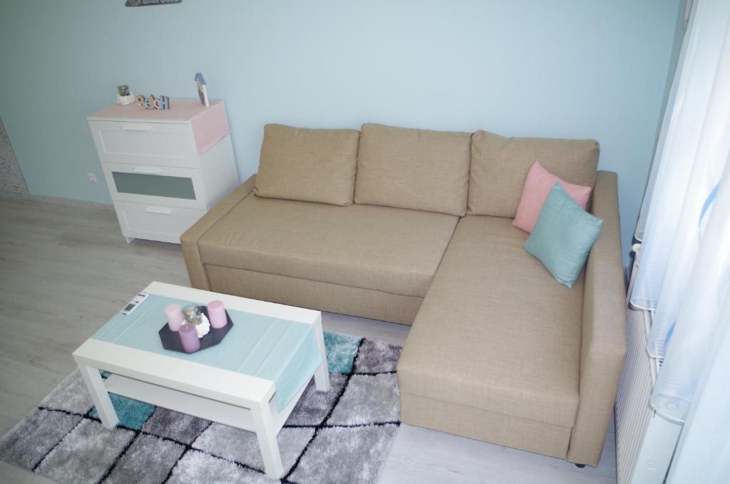 Część wypoczynkowa w obiekcie Aquamarin Studio Apartman