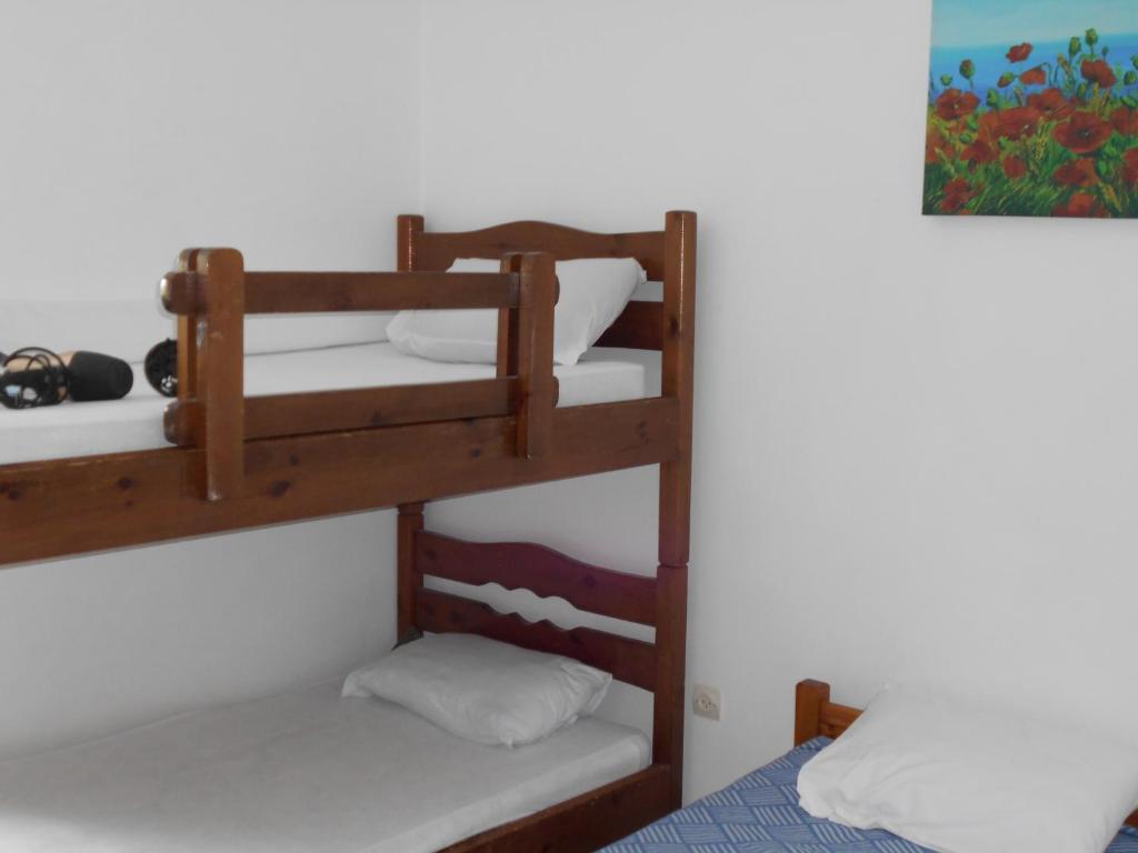 Postel nebo postele na pokoji v ubytování Pantelatos Studios