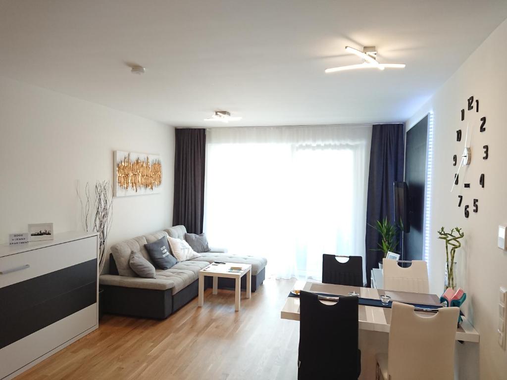 Khu vực ghế ngồi tại Good Vienna Apartment