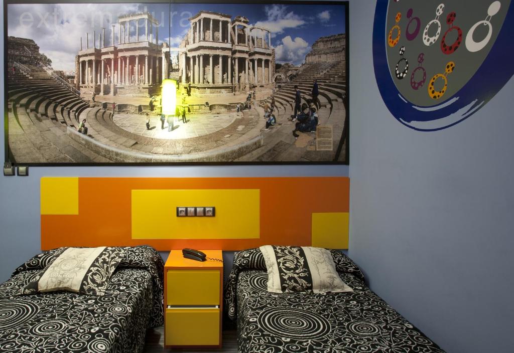 Posezení v ubytování JC Rooms Santa Ana
