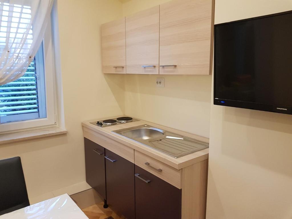 Kuchyňa alebo kuchynka v ubytovaní Studio Apartman San