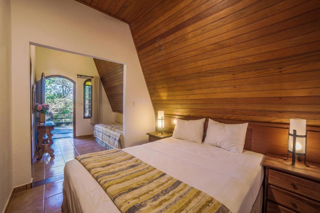 Postel nebo postele na pokoji v ubytování Hotel Estância Atibainha - Resort & Convention