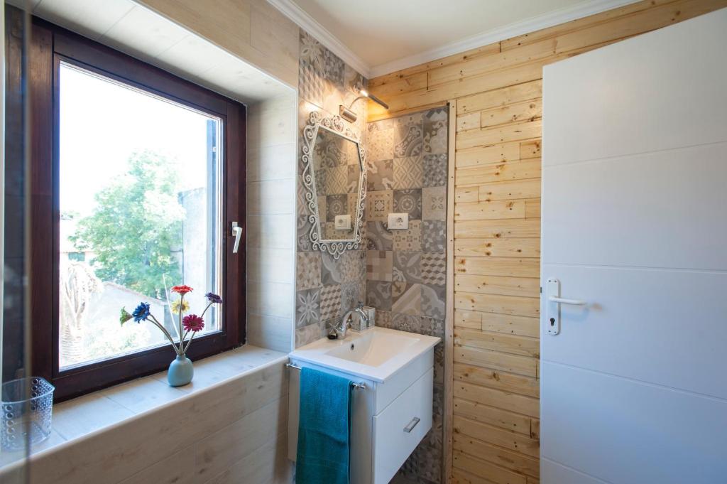 Koupelna v ubytování Apartments Pepi