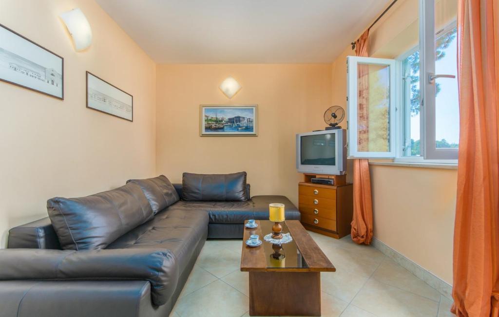 Telewizja i/lub zestaw kina domowego w obiekcie Apartment Riva Porec