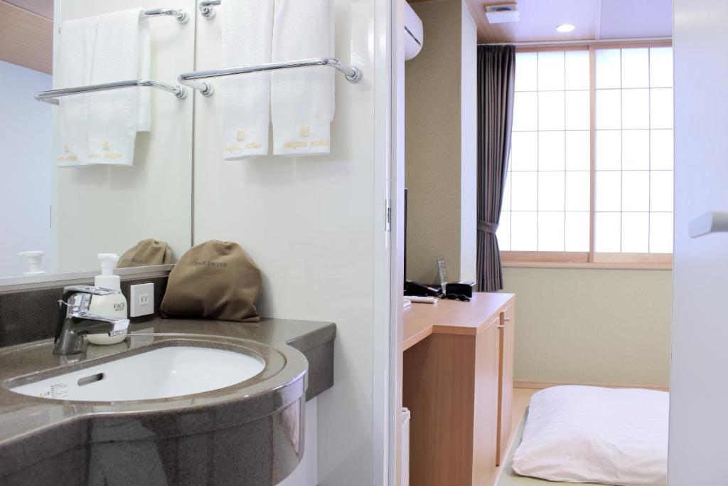 Koupelna v ubytování Nagomi Hotel Nippori