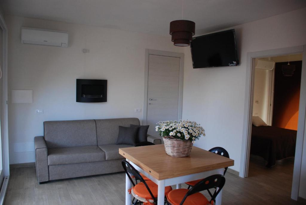 Telewizja i/lub zestaw kina domowego w obiekcie Villa sul porto