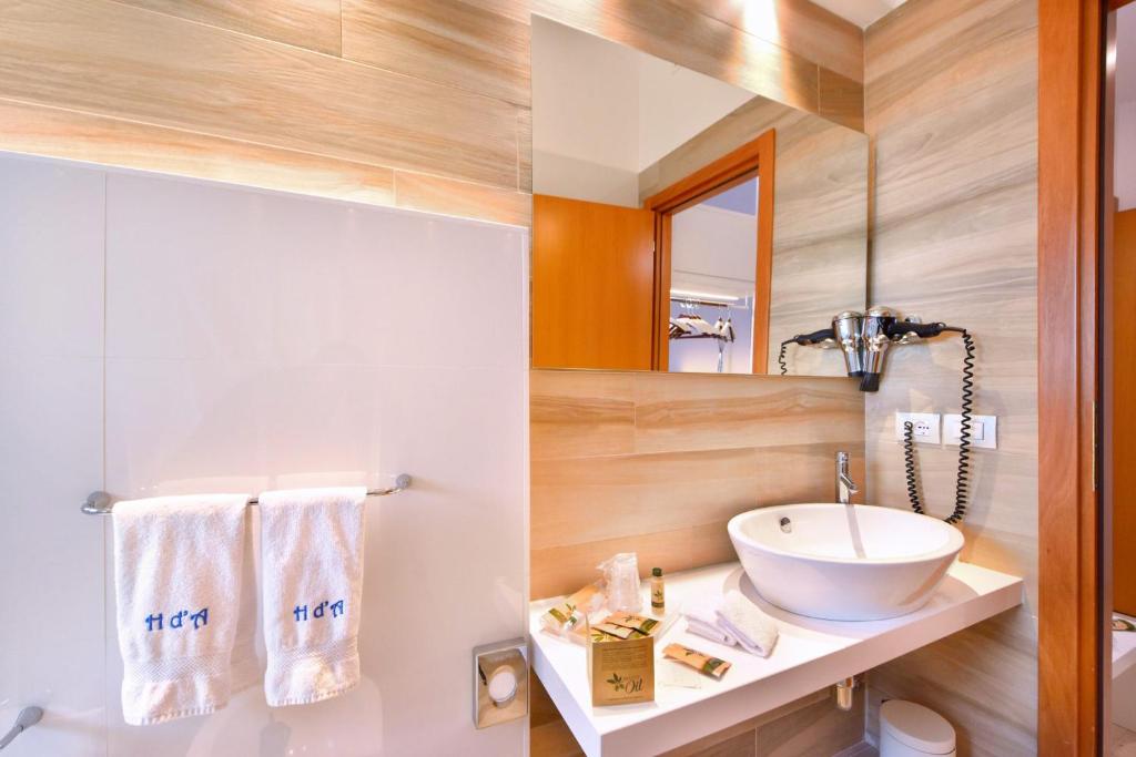 Koupelna v ubytování Hotel d'Altavilla