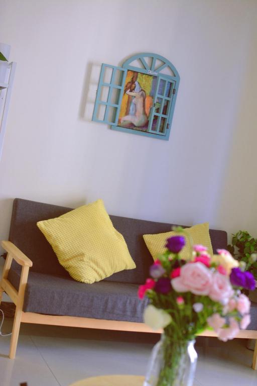 Posezení v ubytování Lan House Youth Apartment