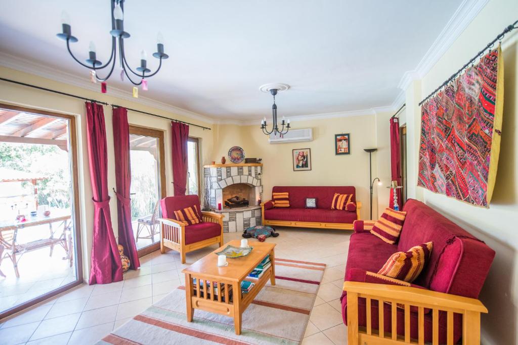 Posezení v ubytování Villa D'Louca