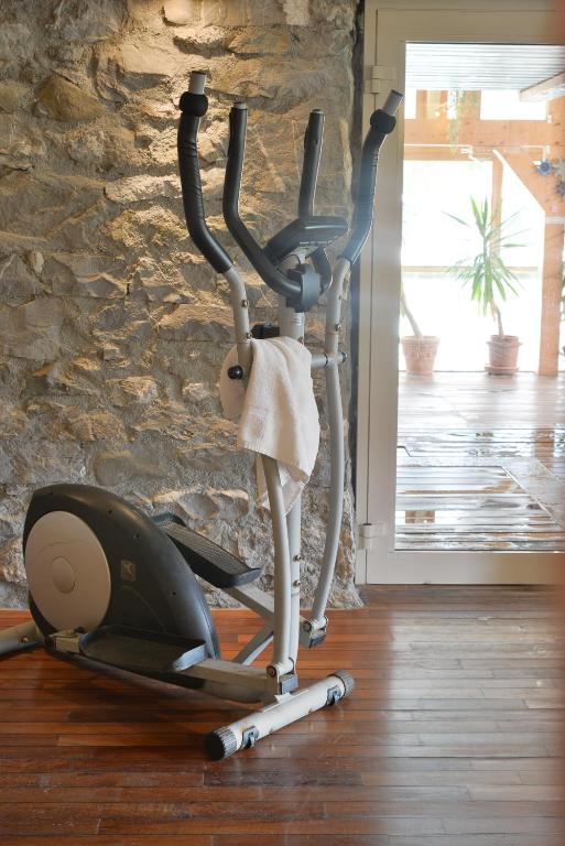 Fitness centrum a/nebo fitness zařízení v ubytování Hotel-Spa Le Morillon Charme & Caractère