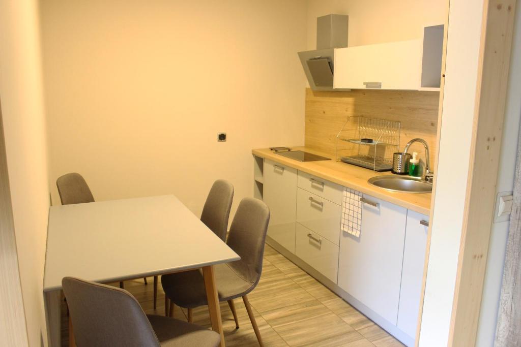 Kuchyňa alebo kuchynka v ubytovaní Apartamenty Pod Niedźwiedziem I