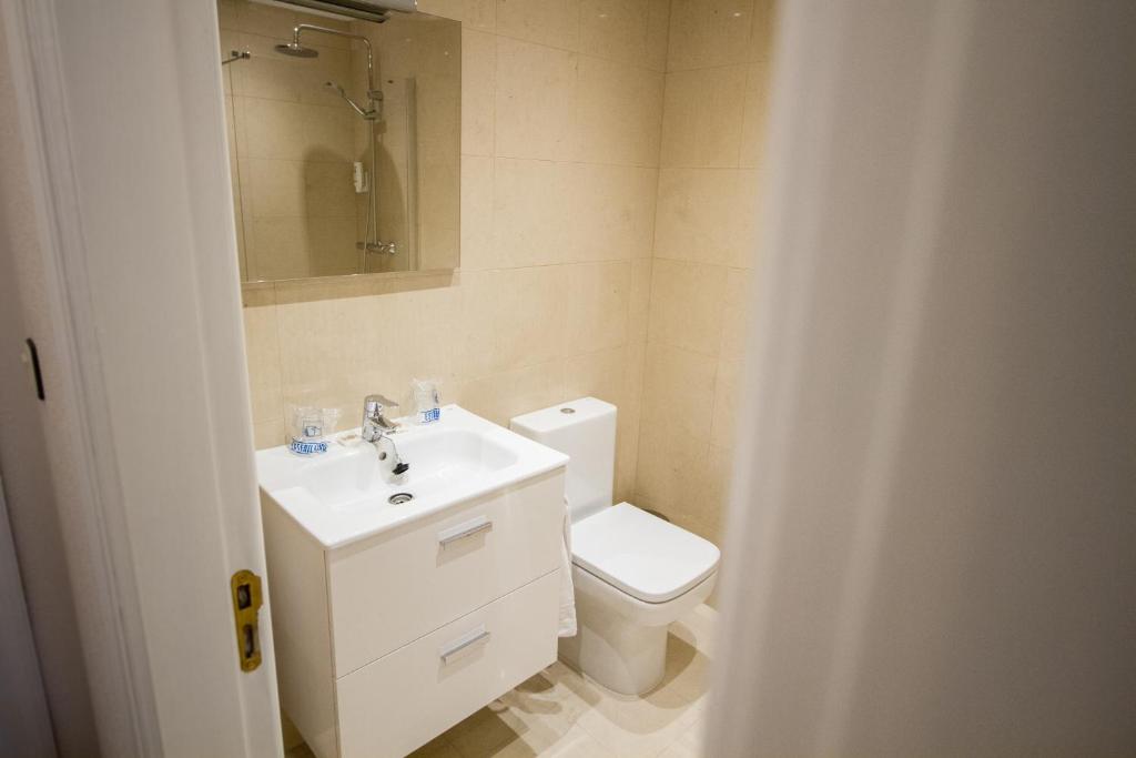 Koupelna v ubytování Hotel Don Pepe