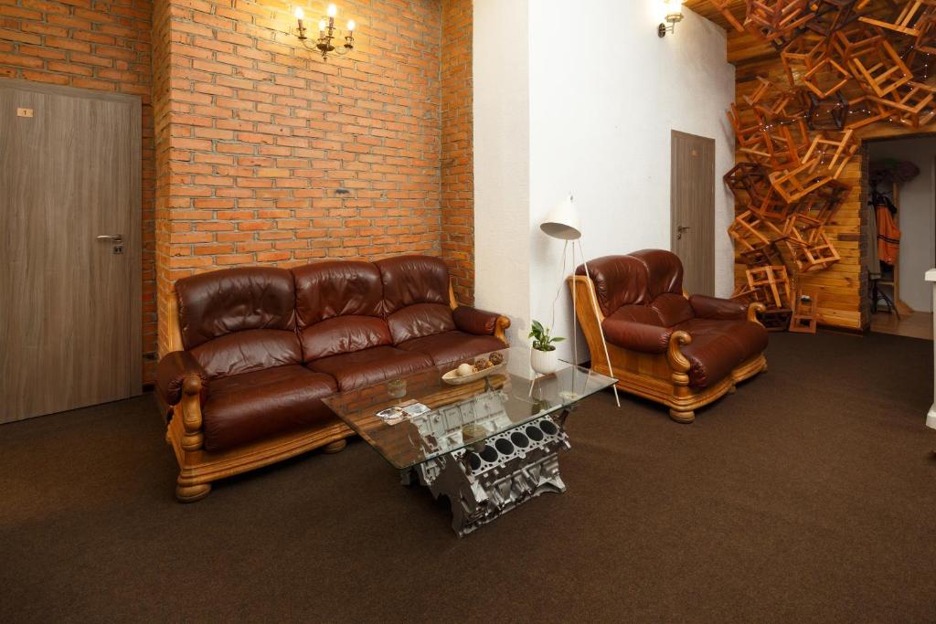 Posezení v ubytování Mezzanine Hotel