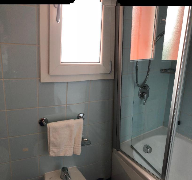 Koupelna v ubytování Hotel Dal Ponte
