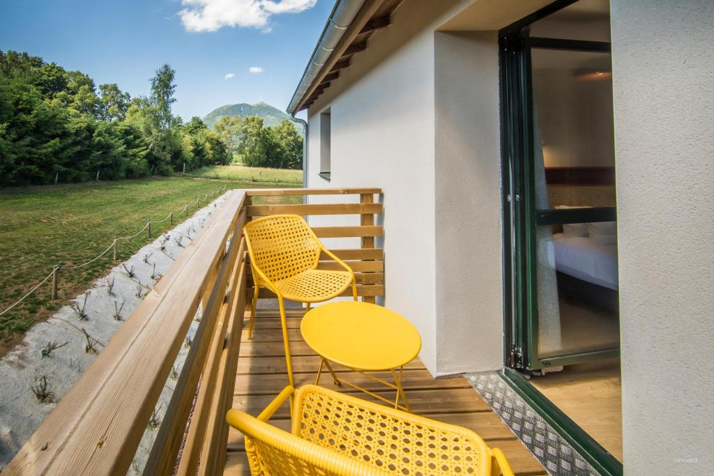 Balkón nebo terasa v ubytování Archipel Volcans