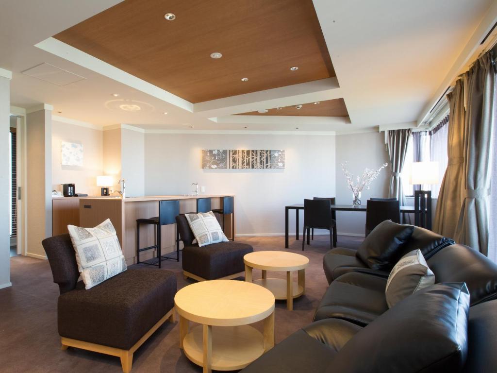 Posezení v ubytování Hotel Shiki Utsubo Park