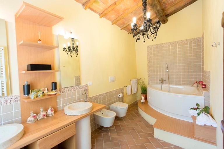 Koupelna v ubytování Agriturismo Selvella