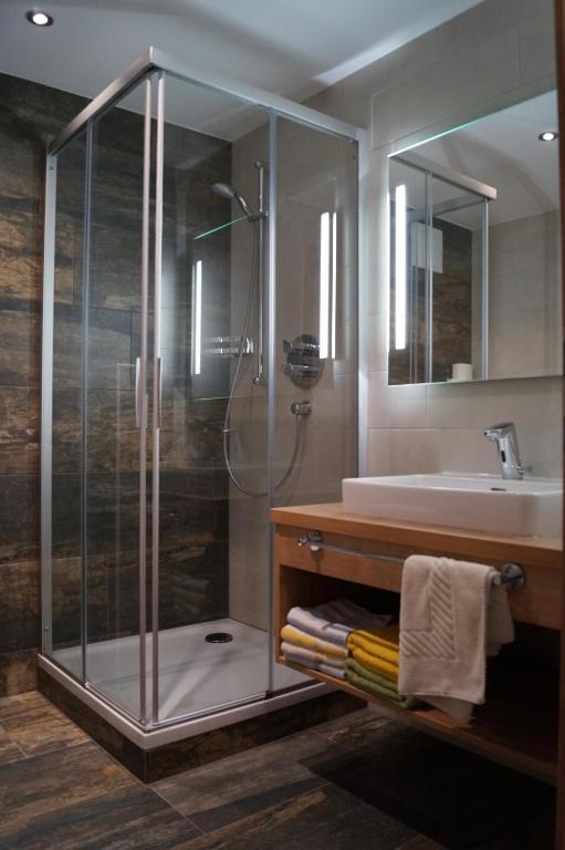 Kúpeľňa v ubytovaní Aparthotel Garni Schranz