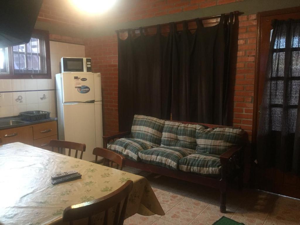 Kuchyň nebo kuchyňský kout v ubytování Cabañas Marcelo