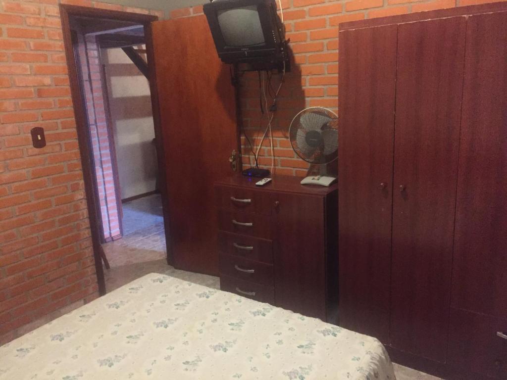 Postel nebo postele na pokoji v ubytování Cabañas Marcelo