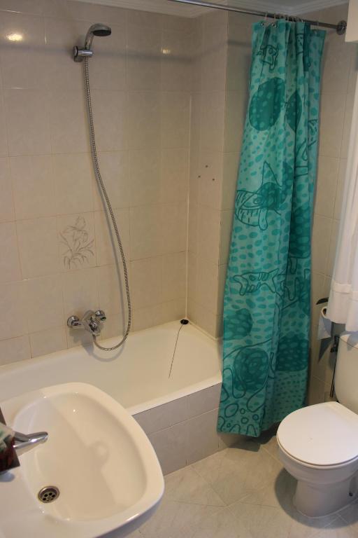 Koupelna v ubytování Hotel Sindika
