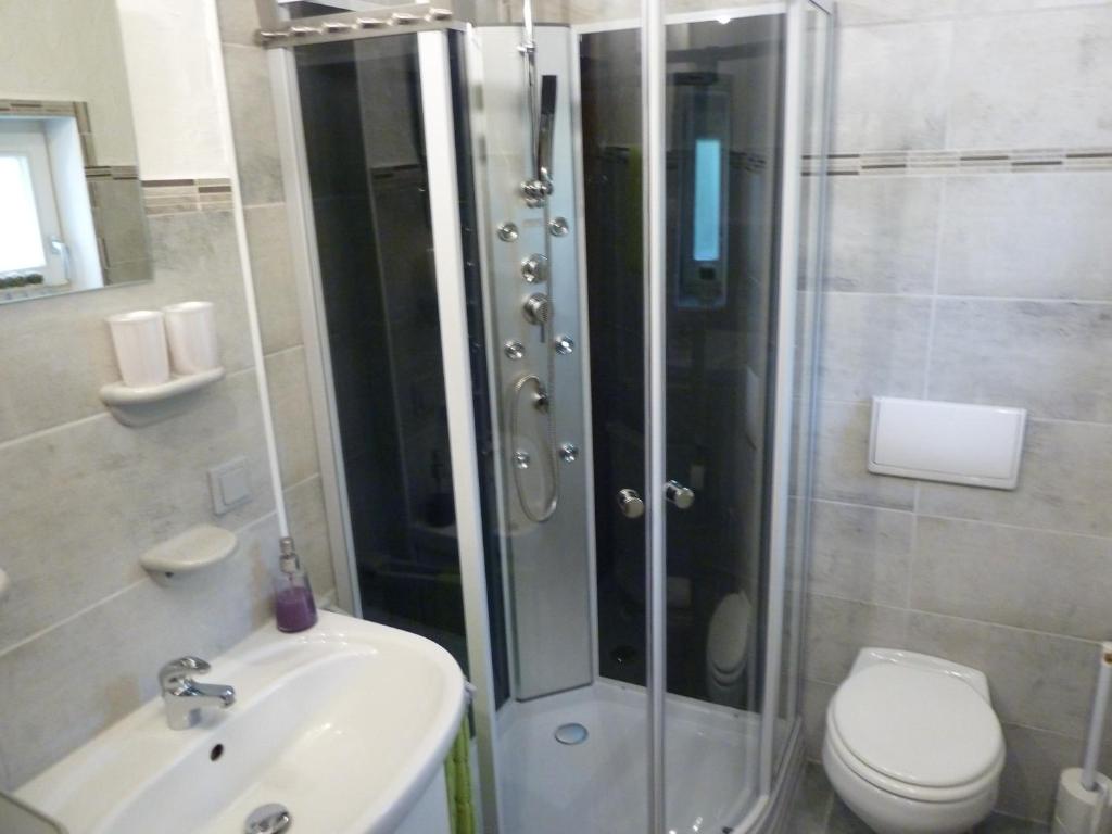 Koupelna v ubytování Ferienwohnung Lotti