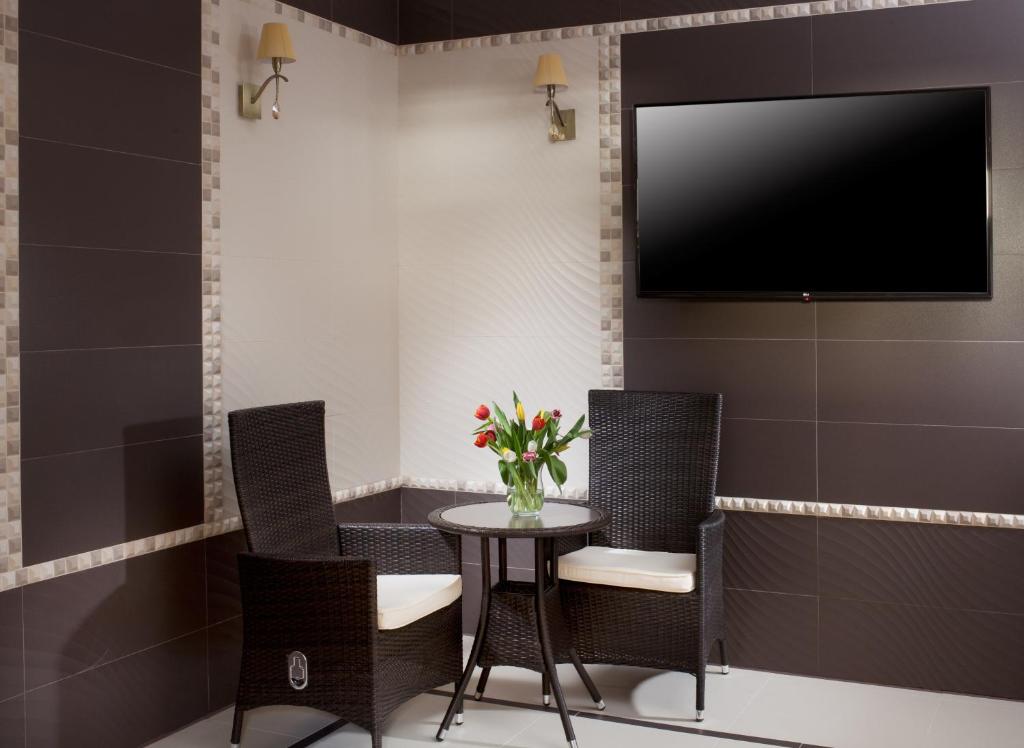 TV a/nebo společenská místnost v ubytování Hotel Excelsior