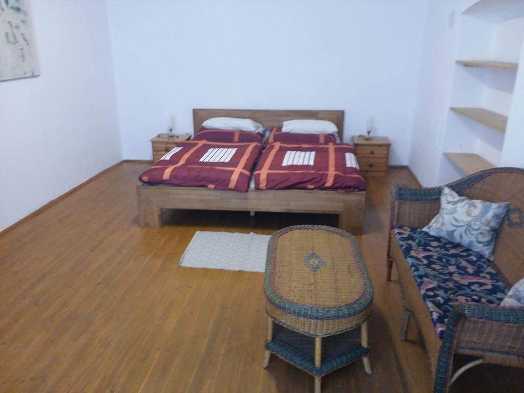 Posteľ alebo postele v izbe v ubytovaní Village Appartements