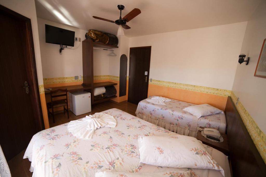 Postel nebo postele na pokoji v ubytování Pousada Vollweiter