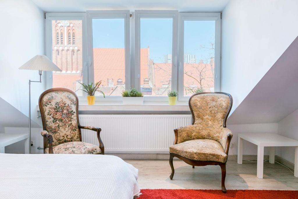 Posezení v ubytování Loft Apartments
