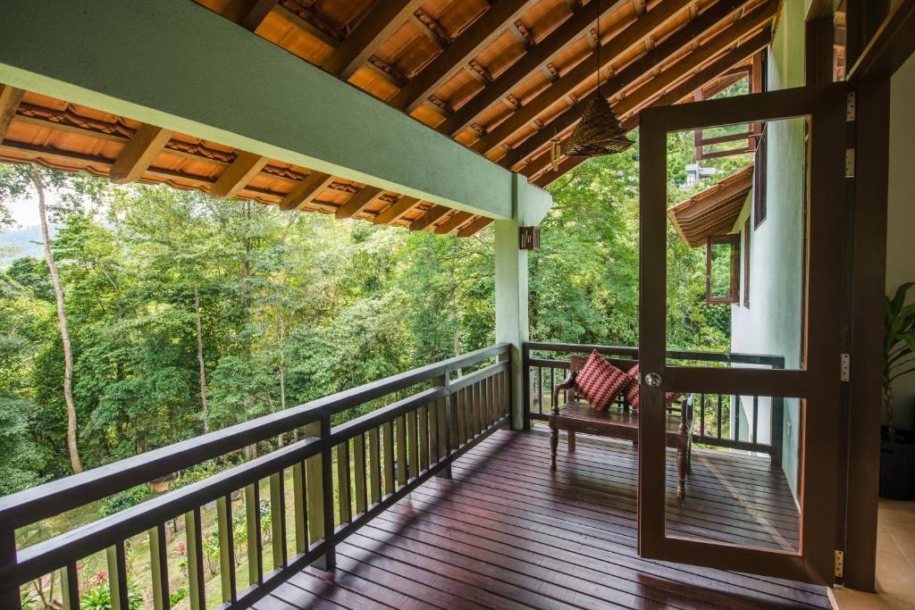 Balkón nebo terasa v ubytování Rest Pause Rainforest Retreat