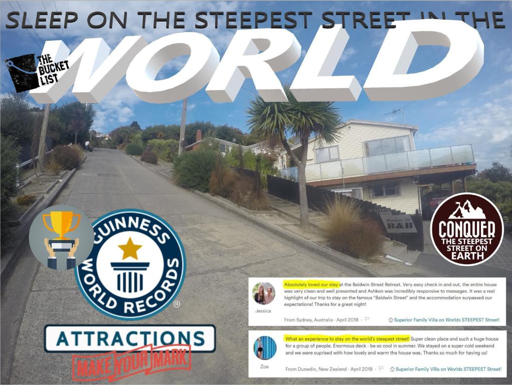 Certifikát, hodnocení, plakát nebo jiný dokument vystavený v ubytování Sleep on the Steepest Street in the World!
