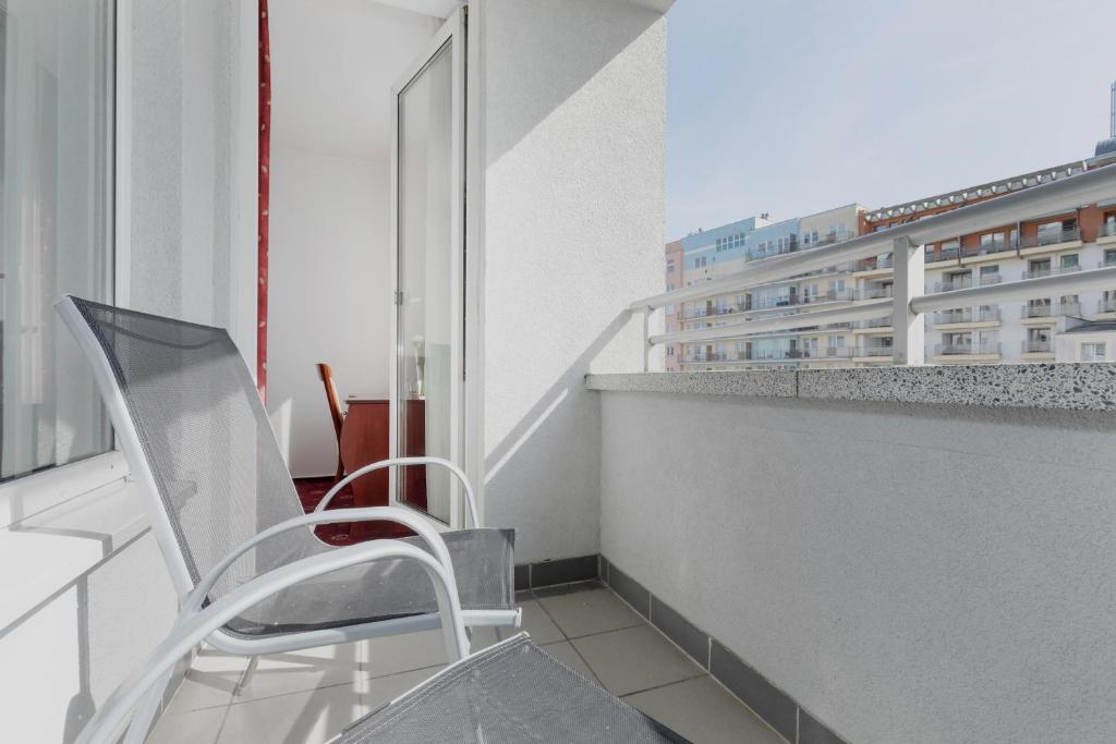 Balkón alebo terasa v ubytovaní Aparthotel Etna