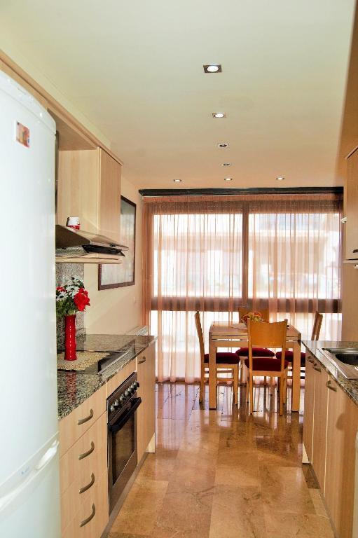 Kuchyňa alebo kuchynka v ubytovaní Apartamento Ainara Garden Family