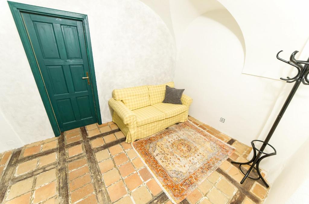Posezení v ubytování Babylon Apartmány
