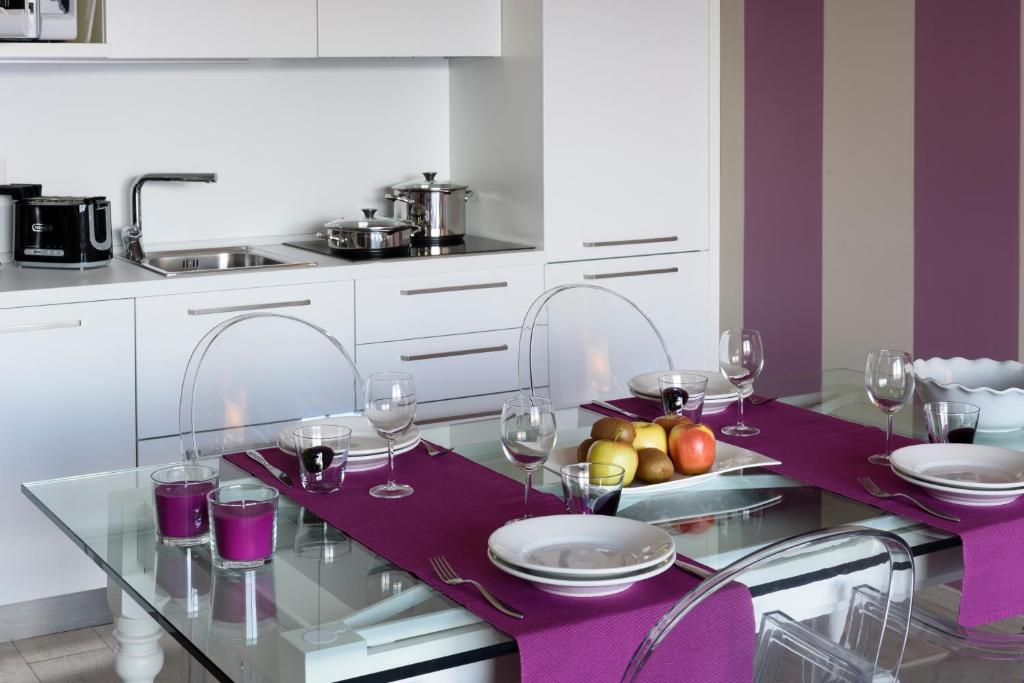 Η κουζίνα ή μικρή κουζίνα στο Residence Le Primule