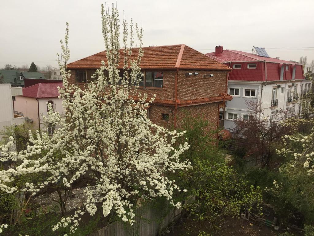 Byggingin sem hótelið er í