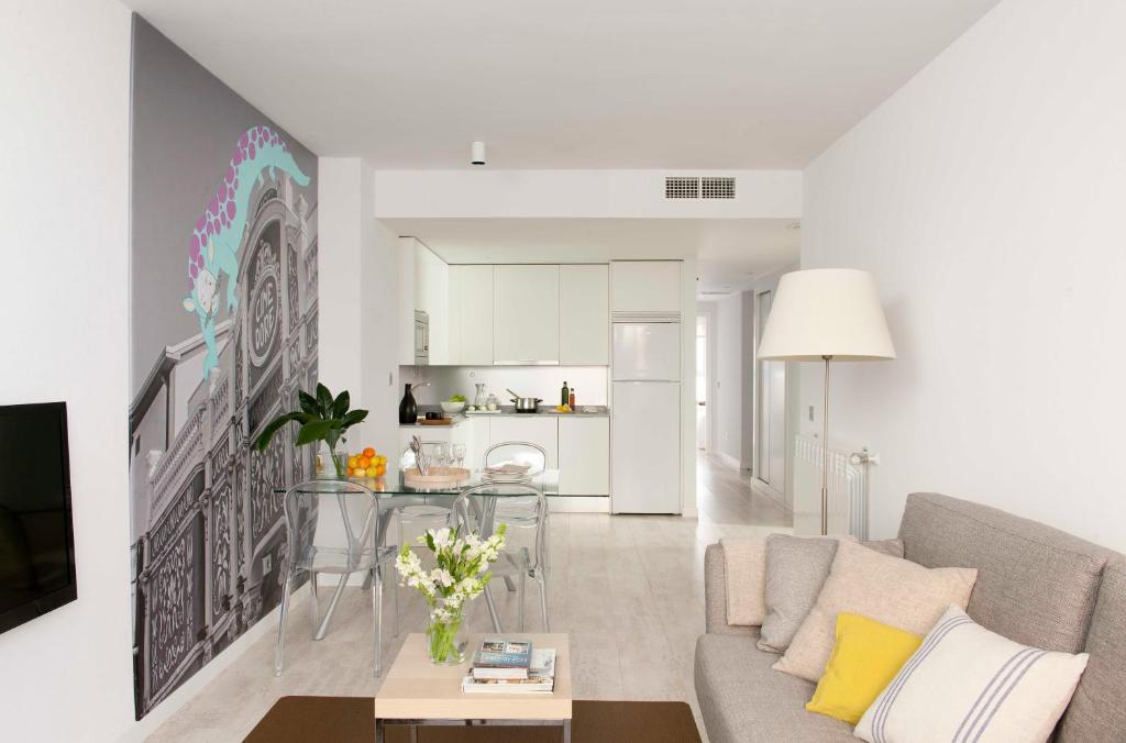 Posezení v ubytování Eric Vökel Boutique Apartments - Atocha Suites