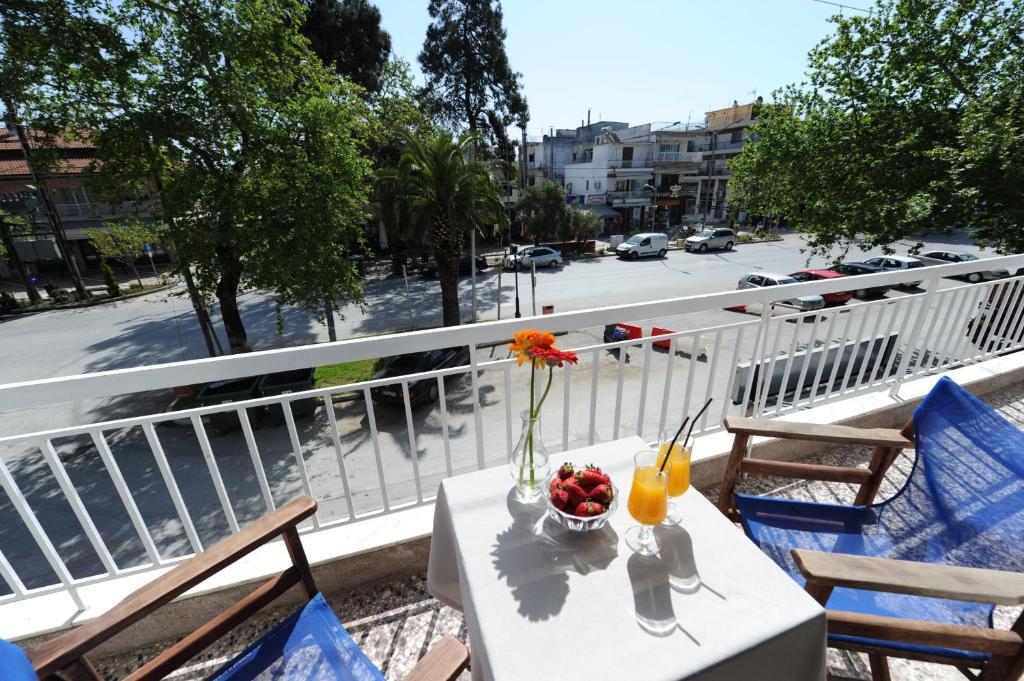 Balkon lub taras w obiekcie Stamatia Apartments