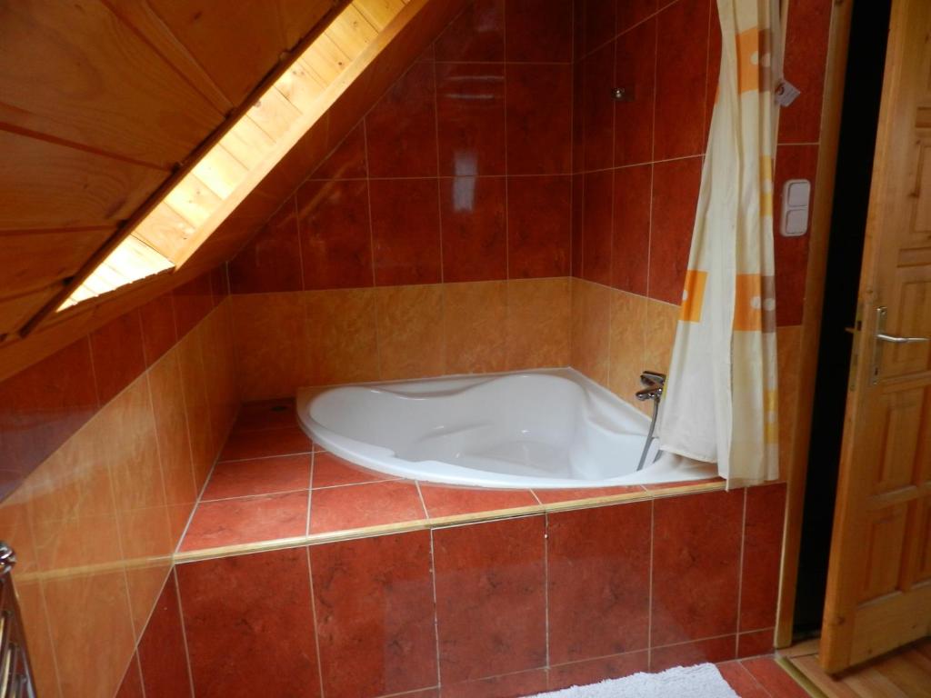 Koupelna v ubytování Platán Panzió