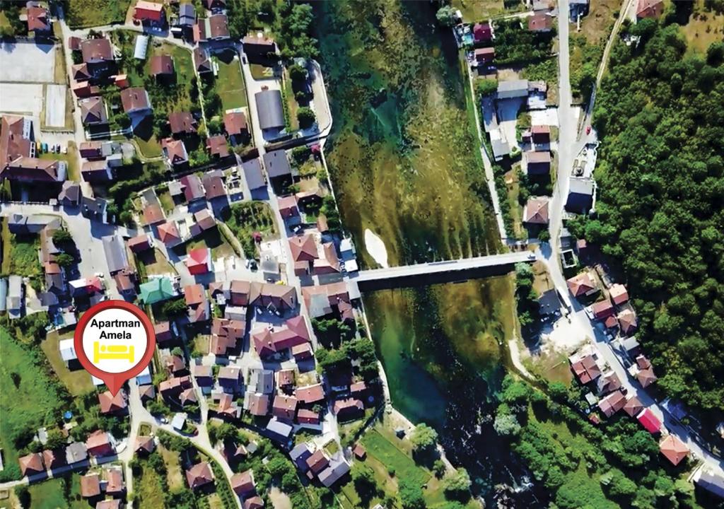 Pohľad z vtáčej perspektívy na ubytovanie Apartman Amelaa