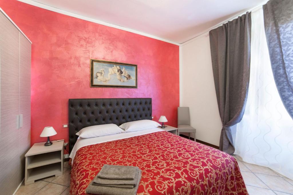 A bed or beds in a room at B&B La Cittadella