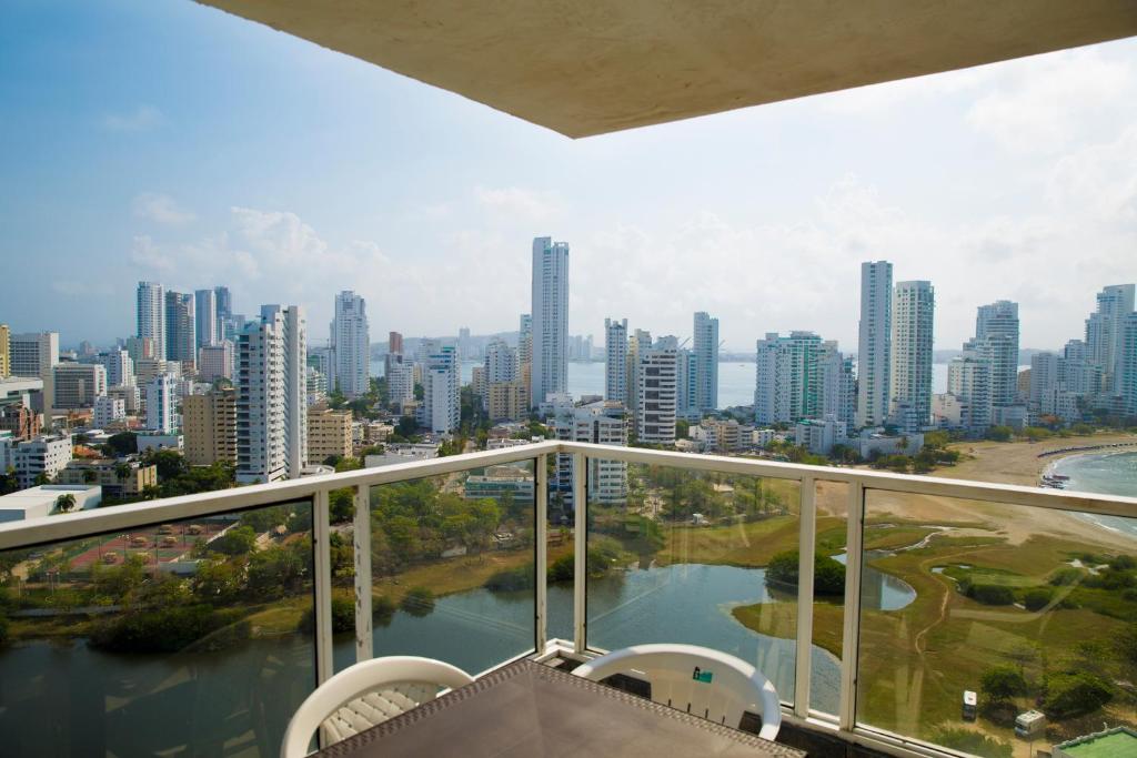 Nespecifikovaný výhled na destinaci Cartagena nebo výhled na město při pohledu z apartmánu