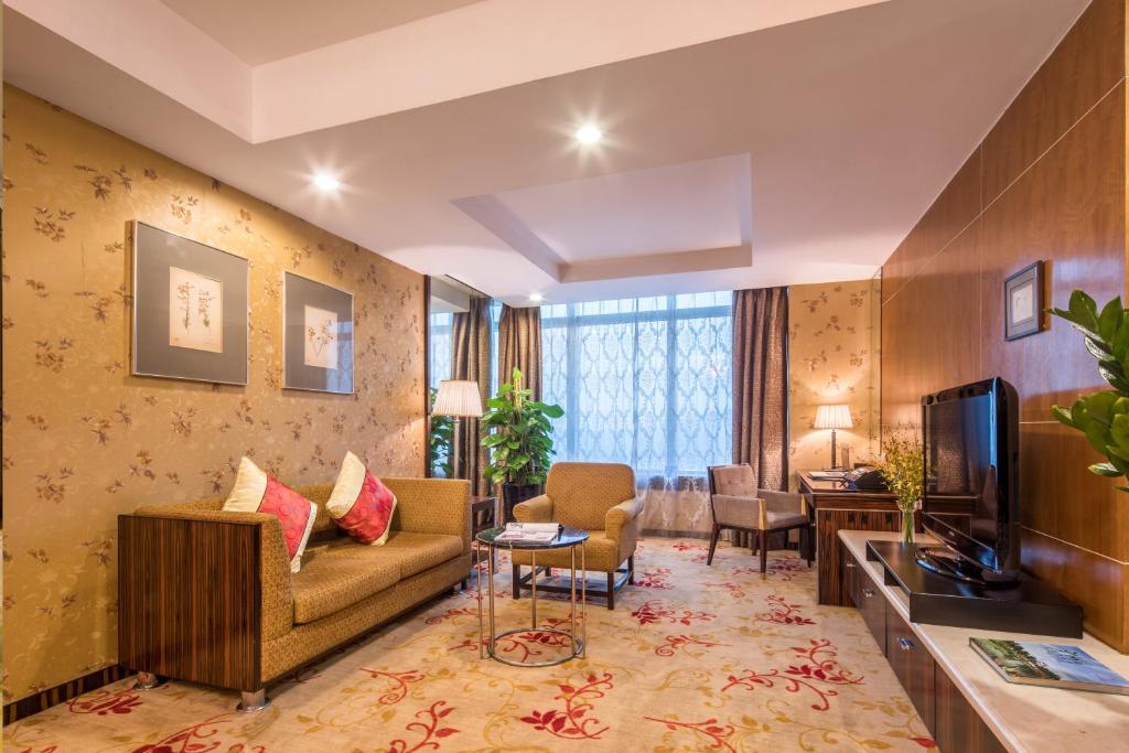 Posezení v ubytování Asia International Hotel Guangdong