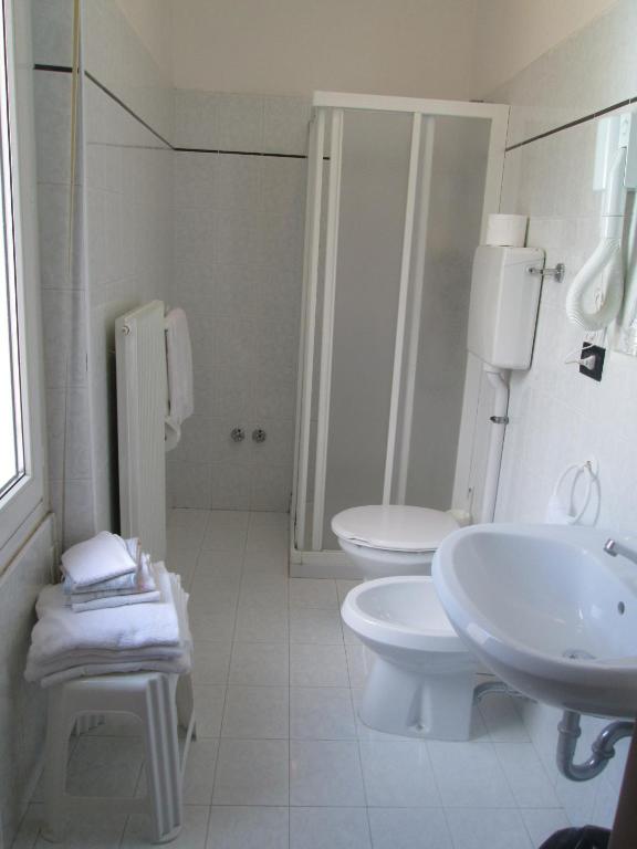 Koupelna v ubytování Albergo Neni