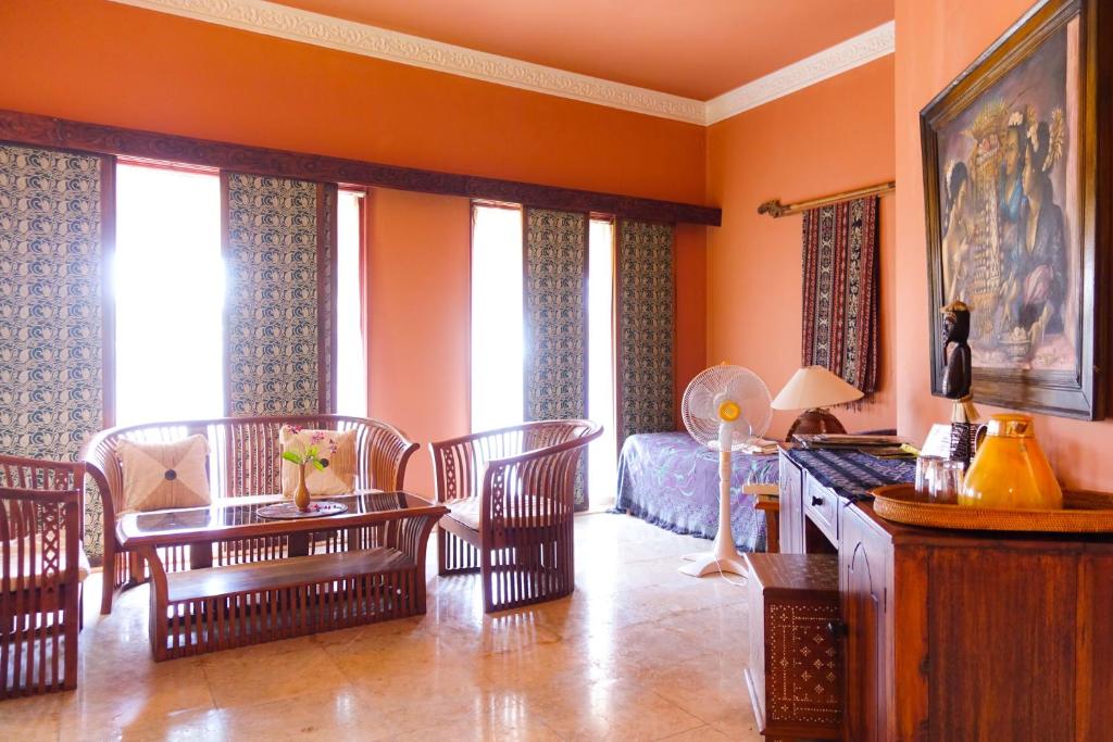 Posezení v ubytování Medana Resort Lombok