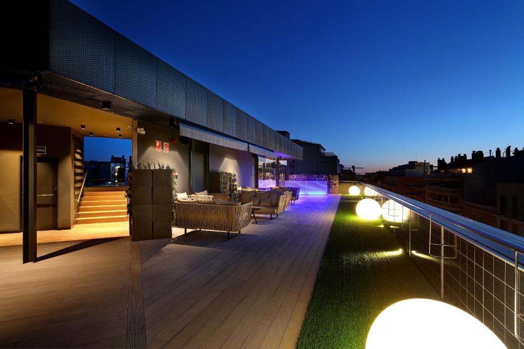 Balkón nebo terasa v ubytování Olivia Balmes Hotel