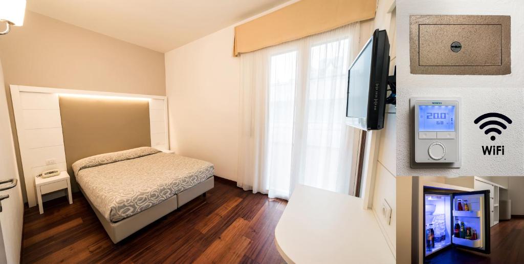 TV a/nebo společenská místnost v ubytování Hotel Alexander
