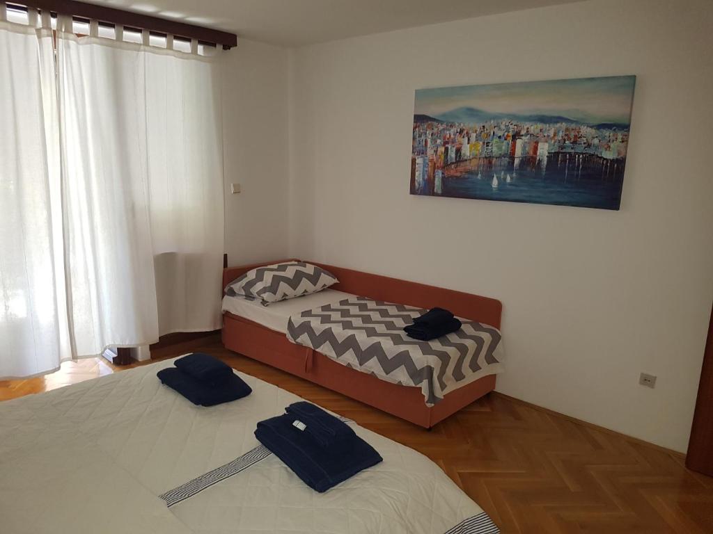 Posteľ alebo postele v izbe v ubytovaní Apartment Urban garden