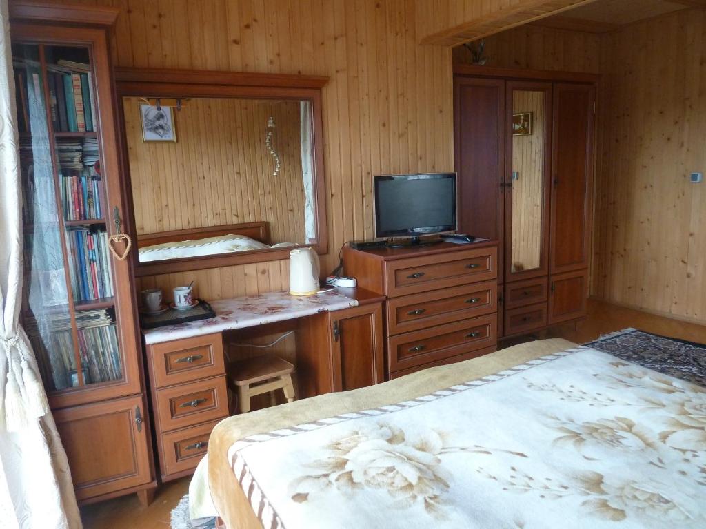 Postel nebo postele na pokoji v ubytování U Olgi